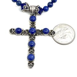 Sterling Lapis Necklace