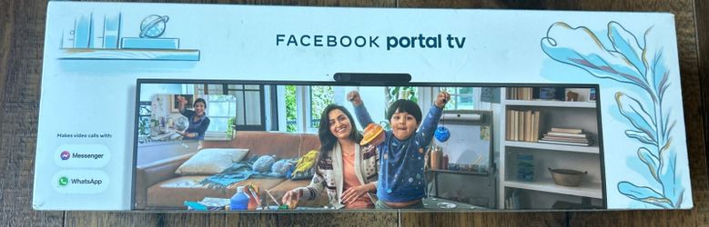 *SEALED* Facebook Portal TV Smart Video Calling Alexa Mo. LW94NS Black WhatsApp