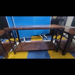 Mountainier Rustic Console Table and End Tables