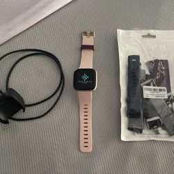Fitbit Versa 2 Smartwatch - Rose Gold - Great Condition