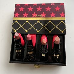 Mac Nutcracker Sweet Nude Lipstick Kit Kinda Sexy Whirl Nouvelle VOGUE Cream Cup