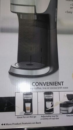 Single serve coffee maker
