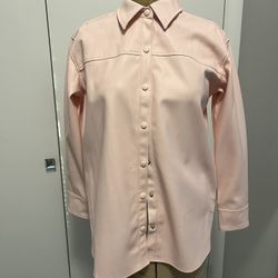 Isaac Mizrahi Live! Faux Leather New Shirt 