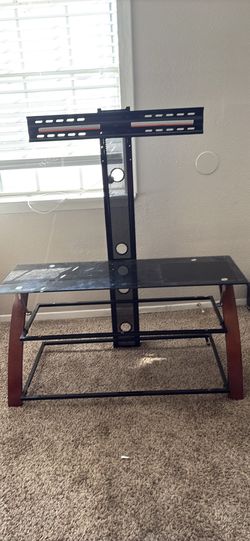Entertainment center With Glass Shelves