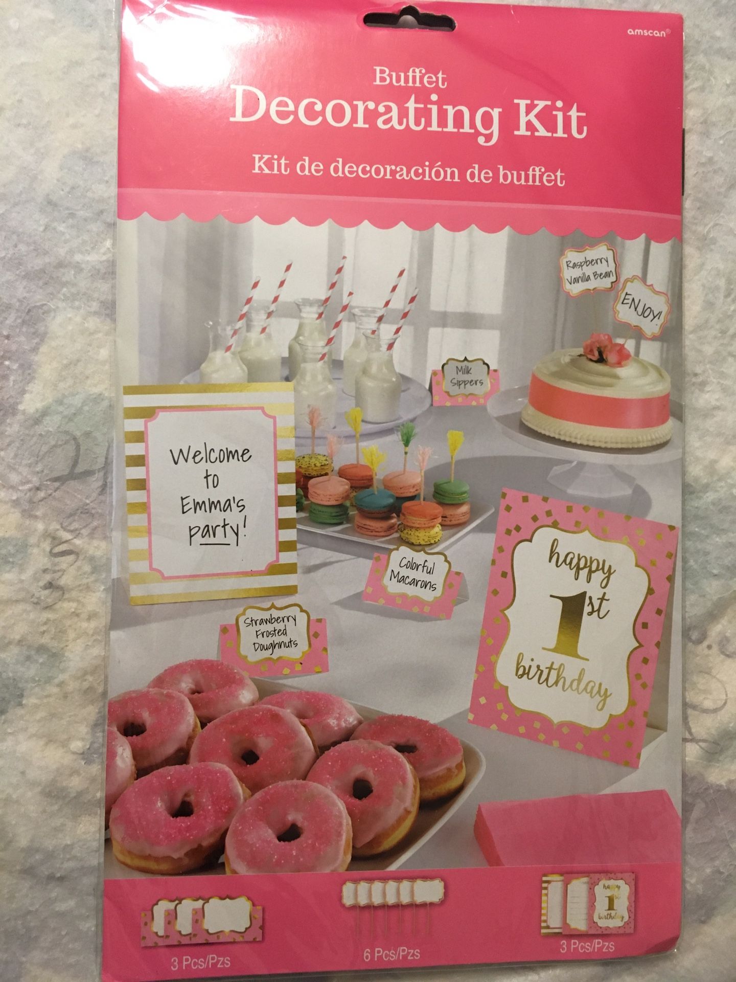 1st birthday decorating buffet kit