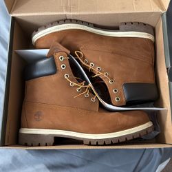Timberland Premium 6in Waterproof Boot Rust Nubuck 