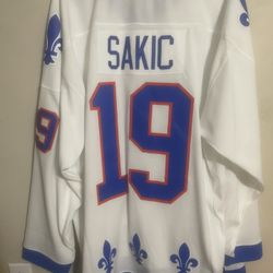 Joe Sakic Quebec Nordiques Jersey