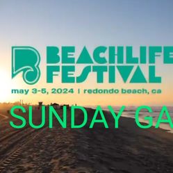 Beachlife Festival- Sunday GA (3 Available)