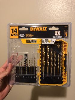 DEWALT Drill Bit Set, Titanium Nitride Coated, 14-Piece