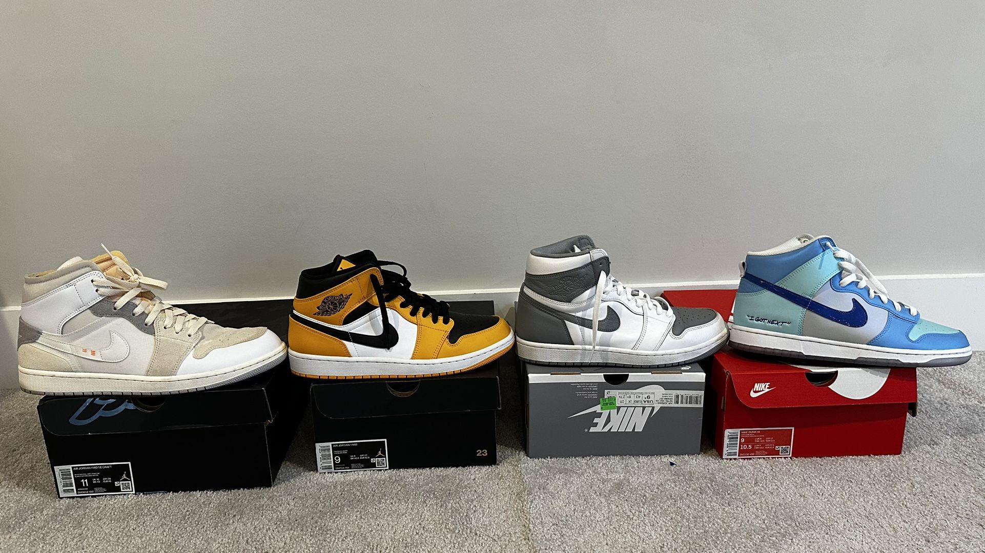 Air Jordan 1 And Dunks For Sale : MUST GO