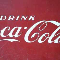 Coca Cola Drink Box Cooler Front Panel.