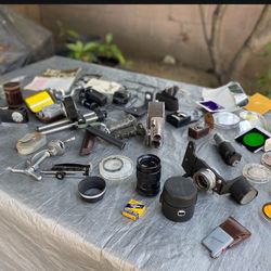Huge Vintage Film Camera Lot Over 30 Plus Items. All For One Price.