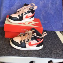 Nike Air Jordan 1 Mid TD Toddlers Sneakers Size 7C