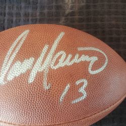 GAME USED SIGNED NFL FOOTBALL  BY DAN MARINO