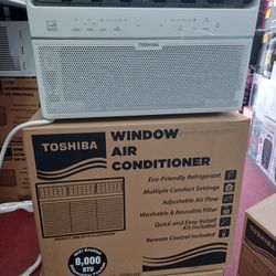 Get New Ac's With Warranty.  8000btu Windows Ac By Toshiba WiFi Smart.  Complete Set 