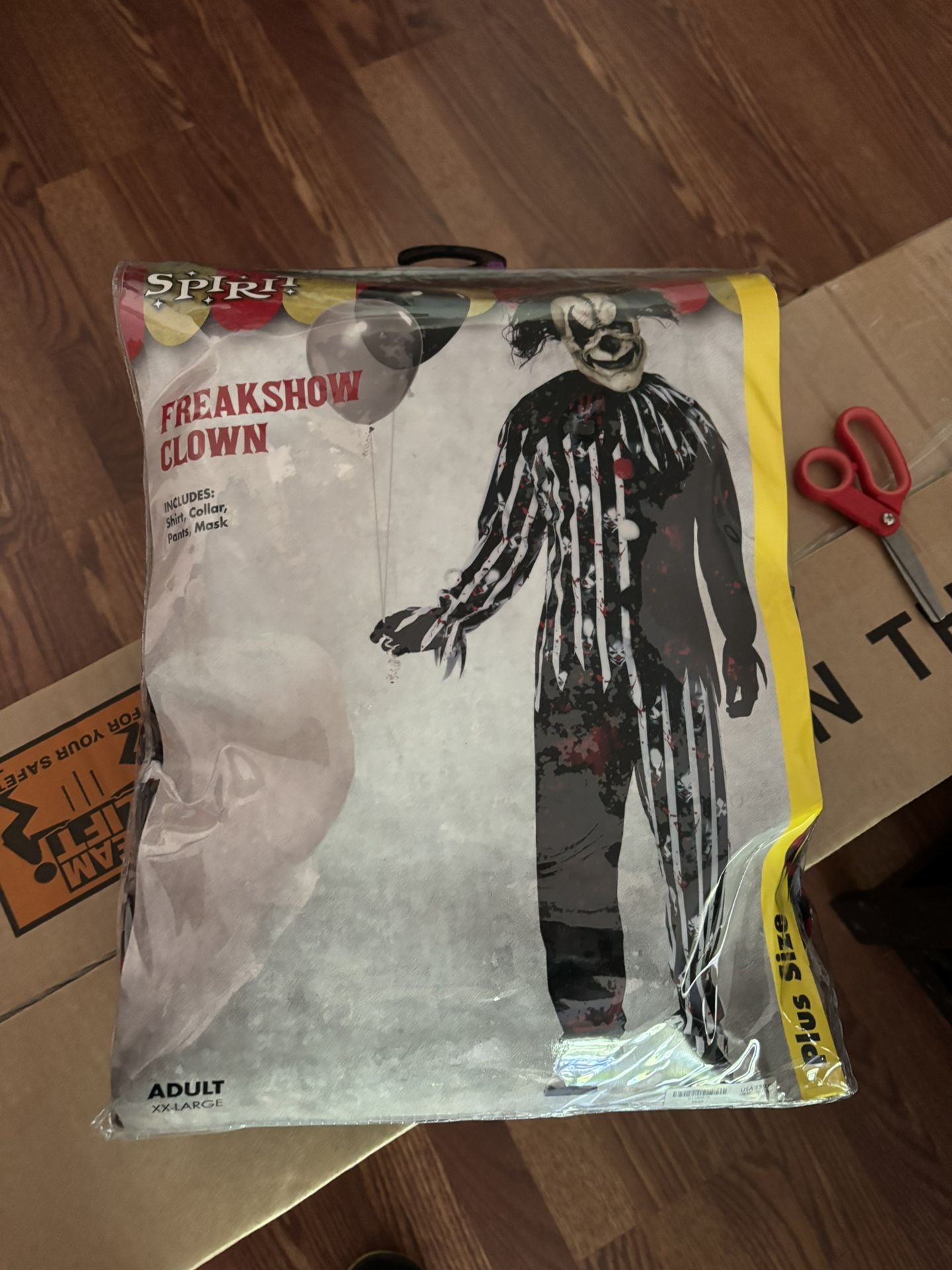 Men’s 2xl Clown Costume