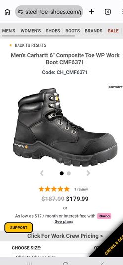 Brand New Carhartt Steel Toe Boots