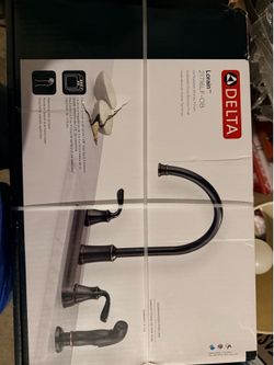 Delta Lorain Oil Rubbed Bronze Double Handle Kitchen Faucet
