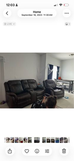 Couch and recliner
