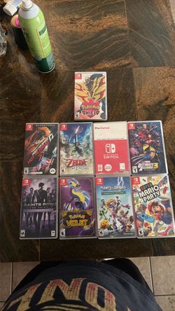 Nintendo Switch games Pokémon/Marvel/Zelda etc…