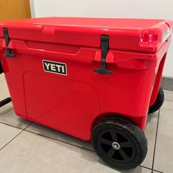 BRAND NEW YETI COOLER WITH WHEELS 