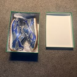 Blue and Silver bottega Veneta Orbit Surf Vapor in Box