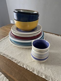 Plates bowls mug