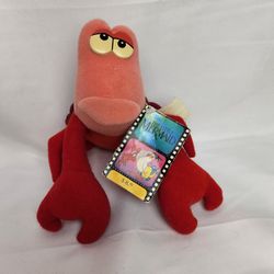 Disney Little Mermaid Sebastian plush 5 1/2" with tags. 