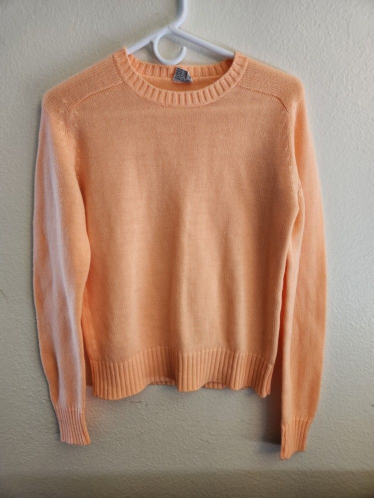 Womens Medium Orange Dreamsicle Sweater