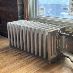 American Radiator Co. Cast Iron Radiator, Vintage Steam Floor Heater