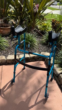 Folding Adjustable Upright Walker - Very Clean