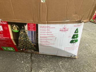 7.5’ pre-lit glittering frost Pine Christmas Tree