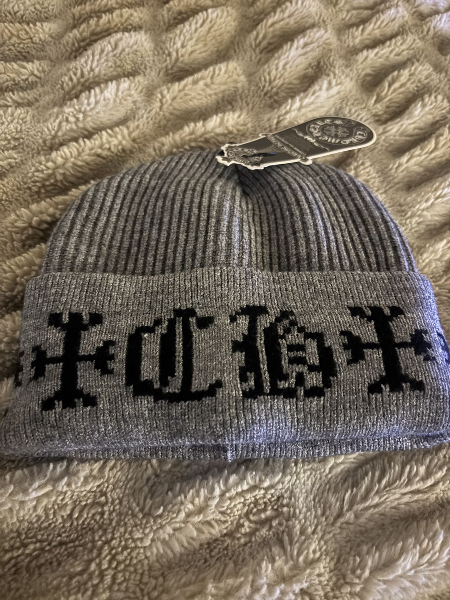 Chrome Heart Beanie Grey