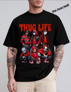 Halloween Killer Characters Crewneck 3XL  Pro Club TEE-SHIRT 