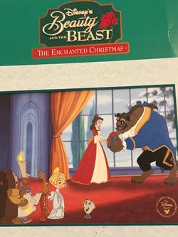 Disney’s Enchanted Christmas Beauty And The Beast Collection Lithograph 