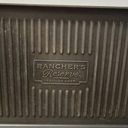 Anodized Aluminum Double Grill Pan 13x20 Rancher's Reserve Non stick Griddle