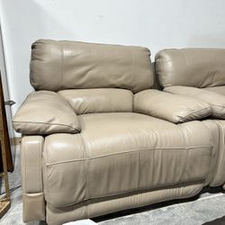 Matching Electric Oversized Recliner And Double Recliner