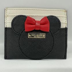 Kate Spade Disney Minnie Mouse Card Holder - Black & Red