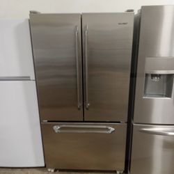 25 Cubic Foot Decor French Door Bottom Freezer Pull Out Water And Ice Inside