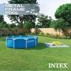 Intex 10ft Round Metal Frame Pool (NEW)