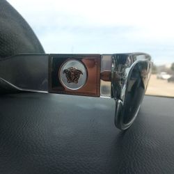 Versace Transparent Grey Men's Sunglasses 