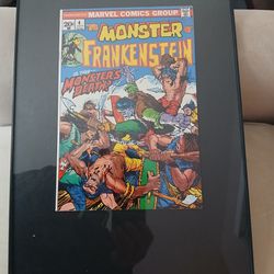 Beautiful Vintage High Grade Key Issue The Monster Frankenstien #4 Marvel Comic Book