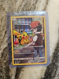 NM 2019 POKEMON SUN & MOON COSMIC ECLIPSE SECRET #241 FULL ART/PIKACHU
