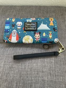 Disney Parks Attractions Chibi Wallet