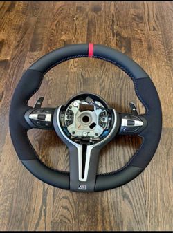 Brand New BMW F10 F20 F21 F30 F31 X Leather Alcantara Steering Wheel. No Airbag