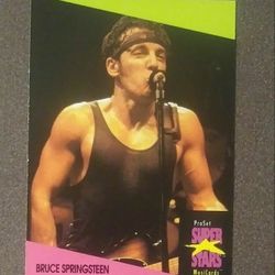 1991 ProSet Bruce Springsteen #133 Card Music Rock The Boss Musicards Superstars Vintage Collectible Pro Set