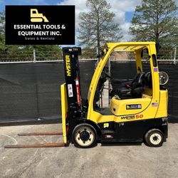 2019 Hyster S50FT 5,000lb 3 Stage Mast LPG Propane Cushion Tires Forklift 4,846h