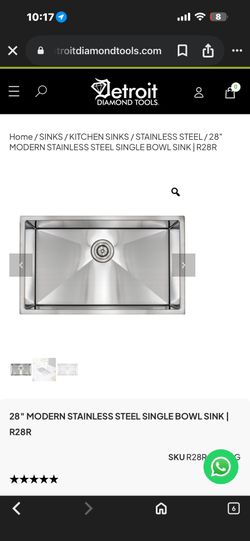 Kitchen Sink Square Modern Brand New In Box