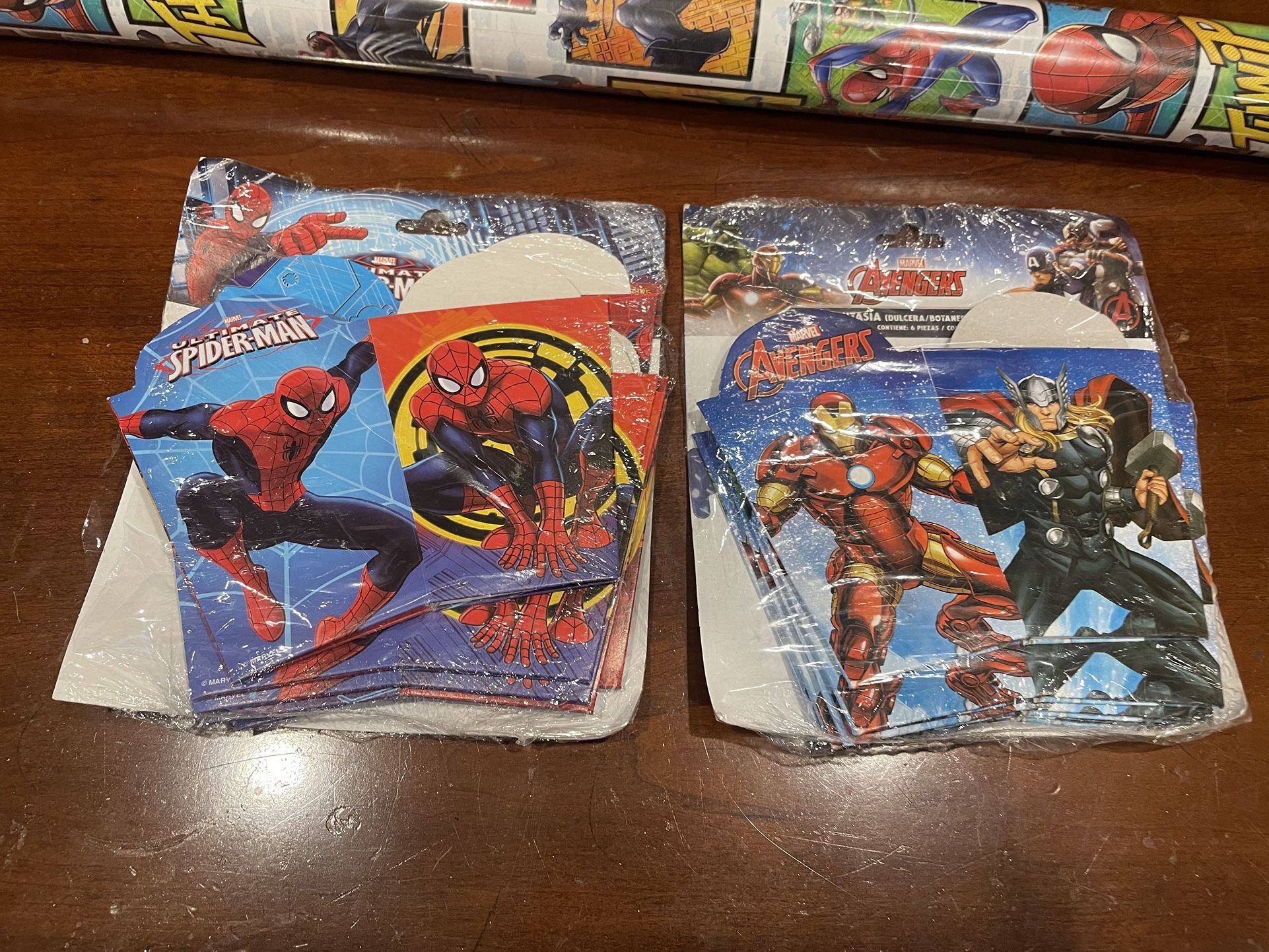 Spiderman Gift Wrapping Paper and Boxes