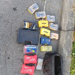 Drill Bits, Saw Blades, Screwdriver Bet  LOT - Used 